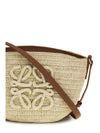 eclipse raffia and calfskin shoulder bag loewe x paula’s ibiza