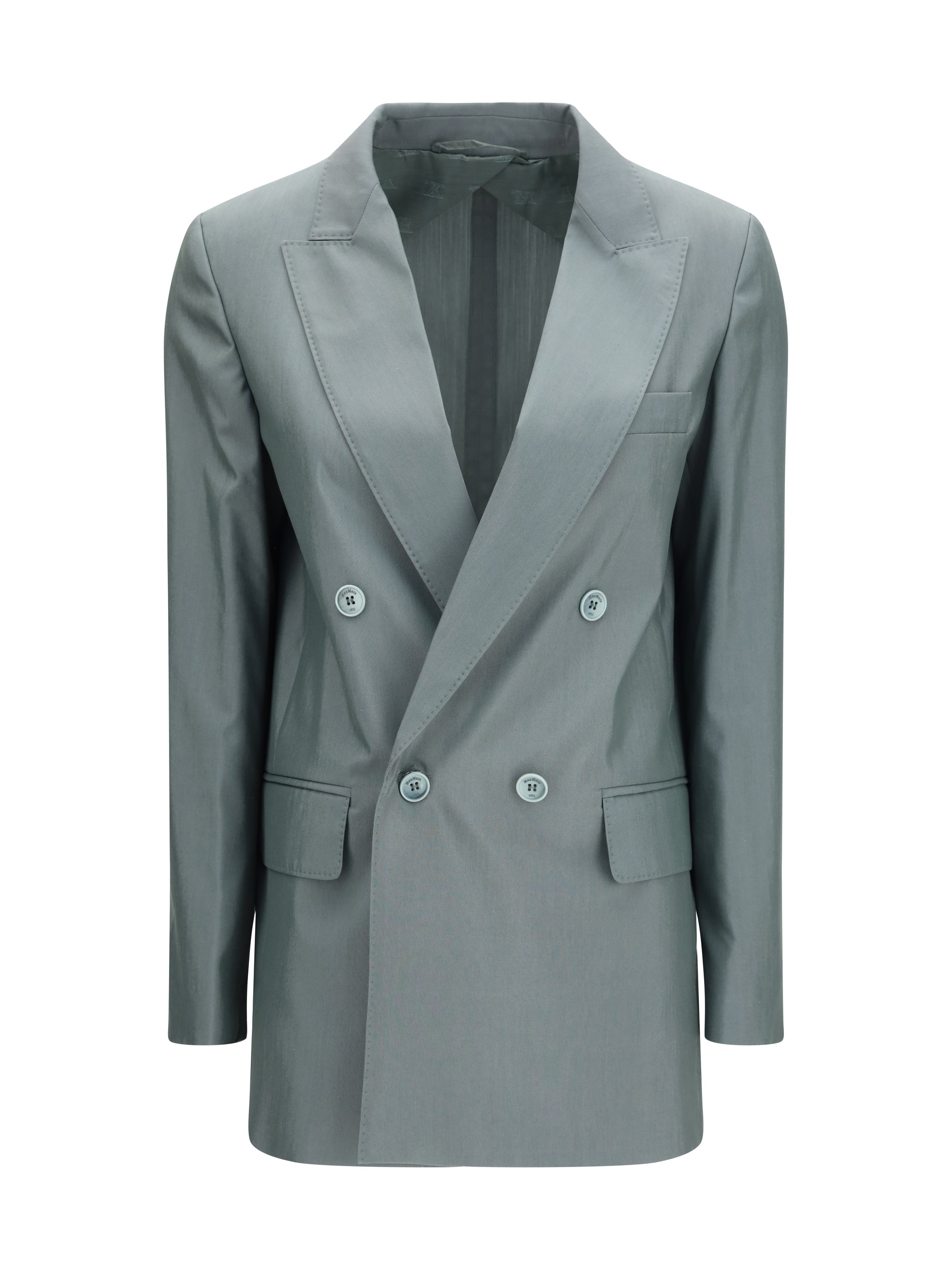mxmalbata blazer in wool and silk