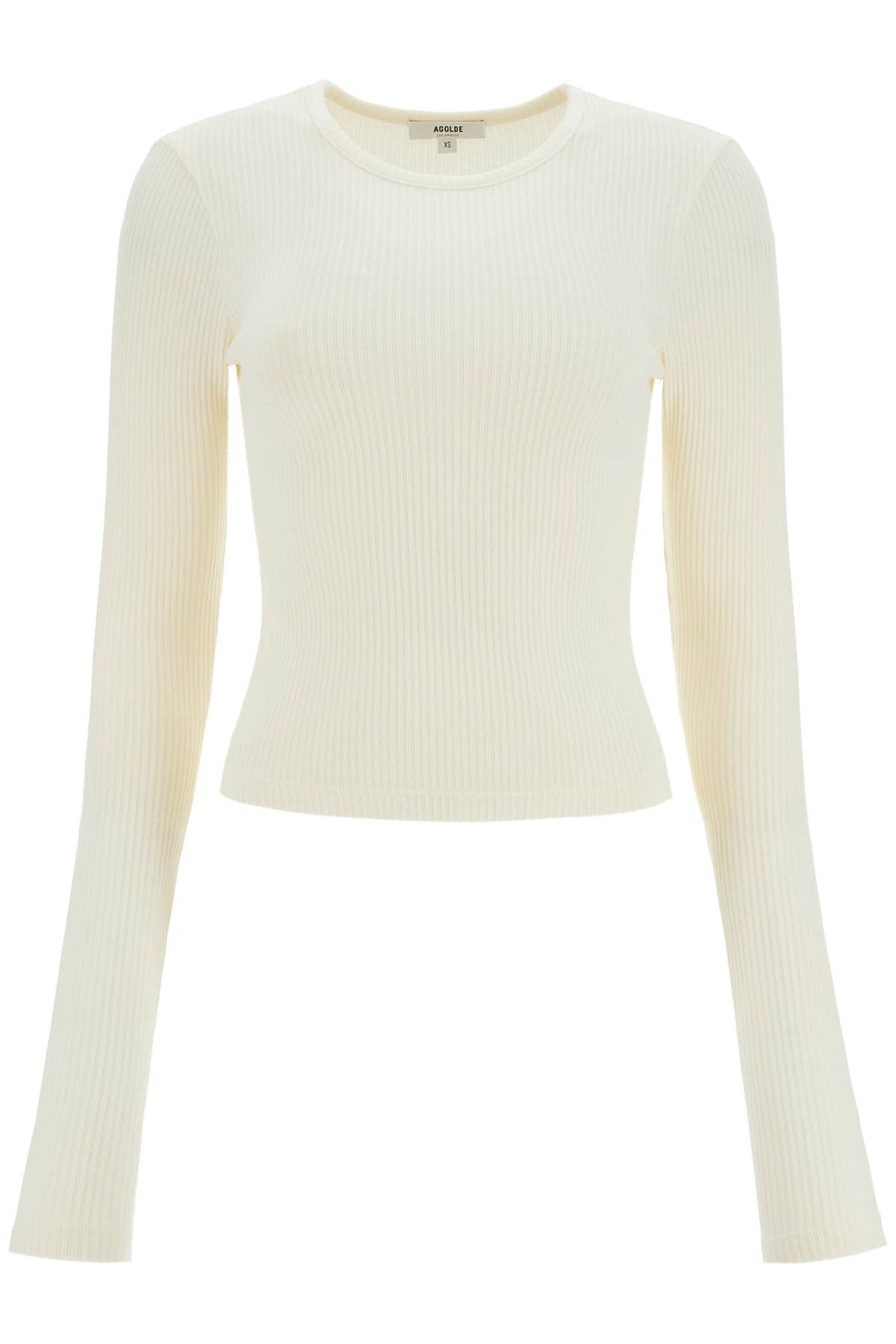 fitted long-sleeved top by