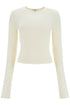 fitted long-sleeved top by