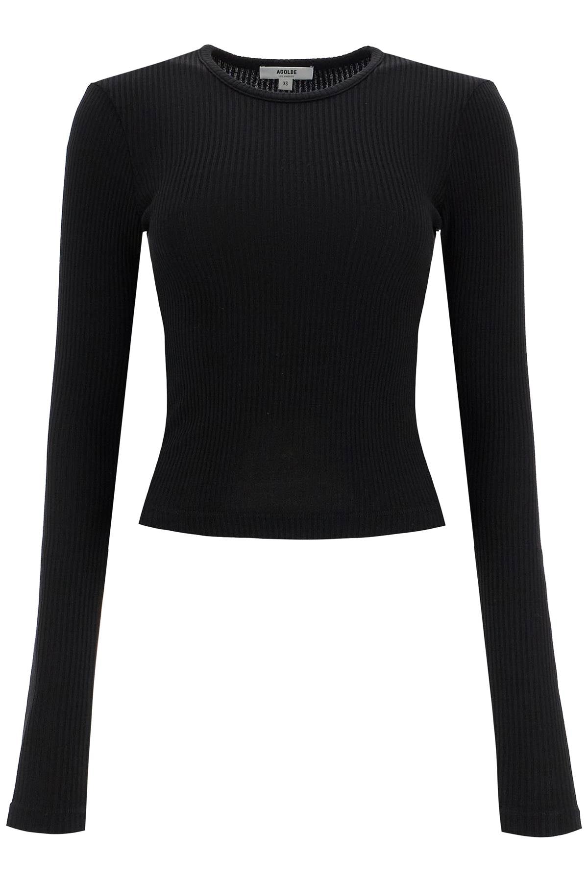 fitted long-sleeved top by