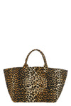 the ganni leopard xxl tote bag sets new standards for everyday accessories thr
