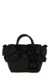 mini shopper ruffle handbag in technical fabric