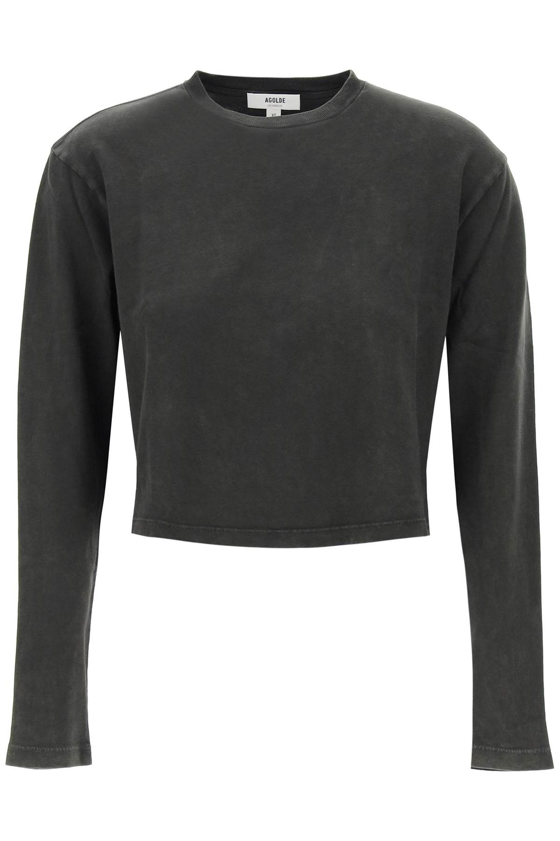 &quot;cropped long-sleeved mason t