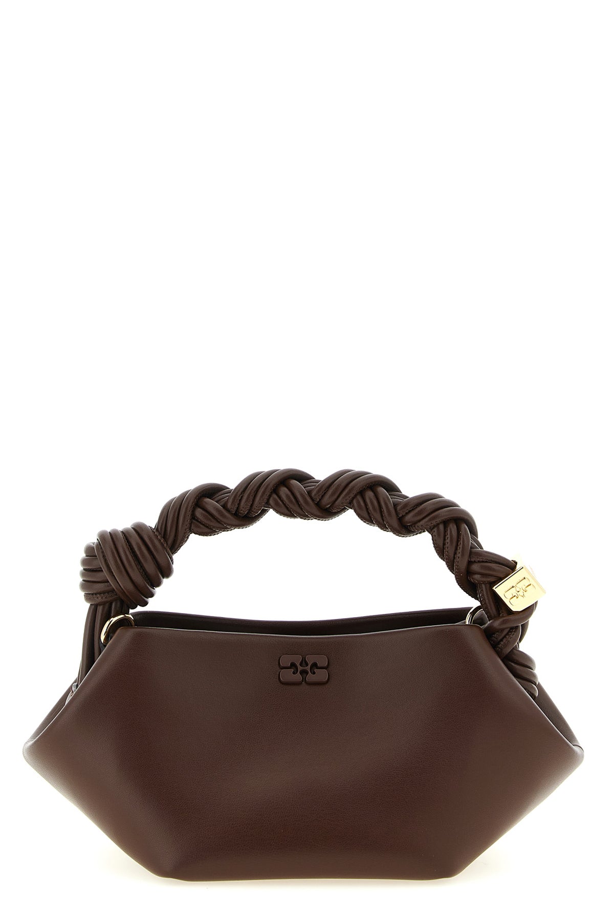 bou mini handbag in leather and leather-effect fabric