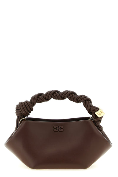 bou mini handbag in leather and leather-effect fabric