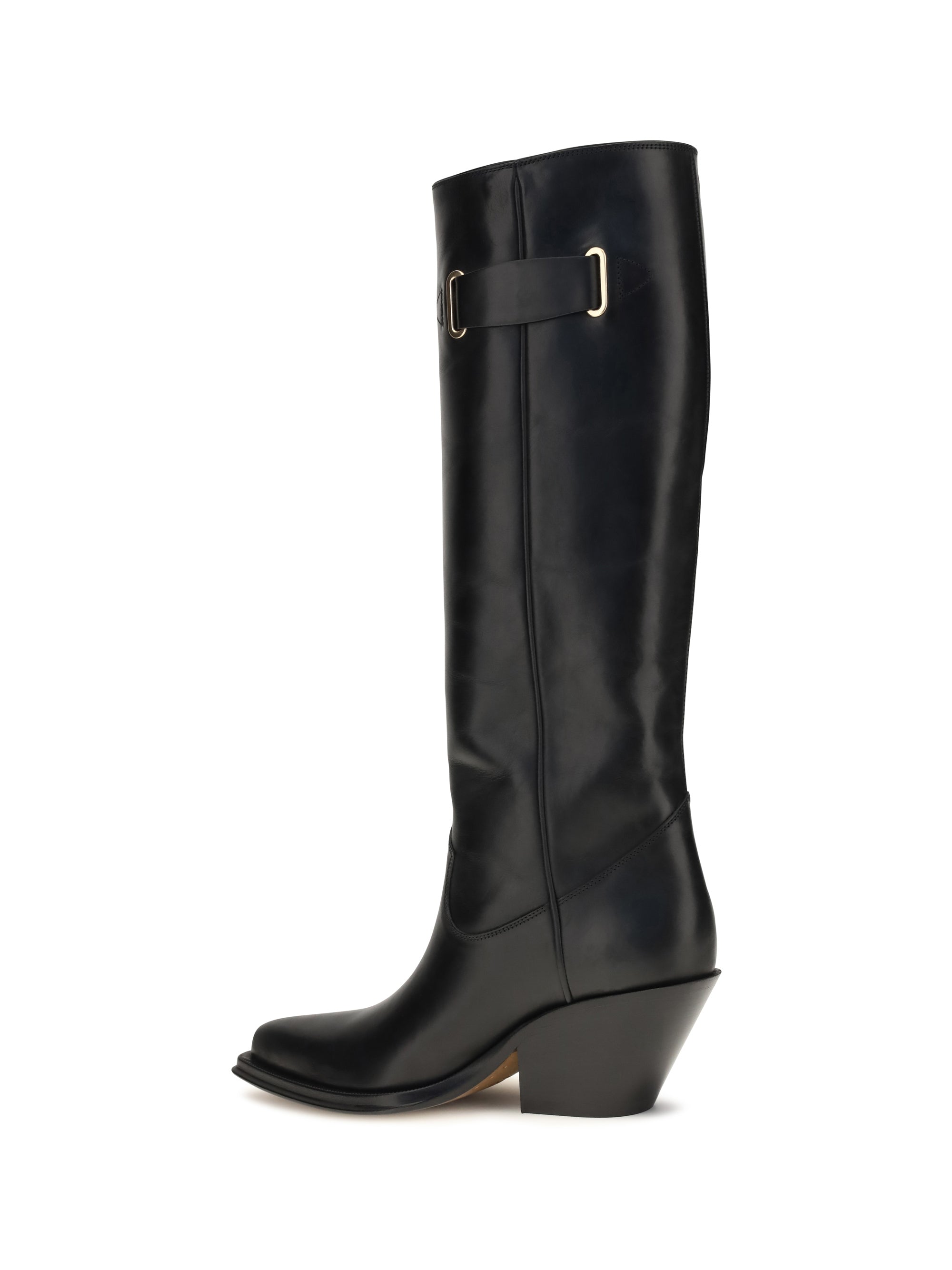 azelan over-the-knee leather boots