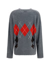 bristol wool and cashmere diamond cardigan