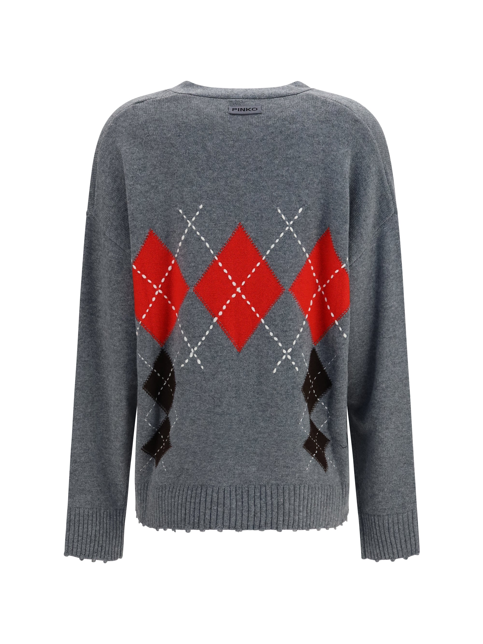 bristol wool and cashmere diamond cardigan