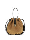 hug buckle bucket bag