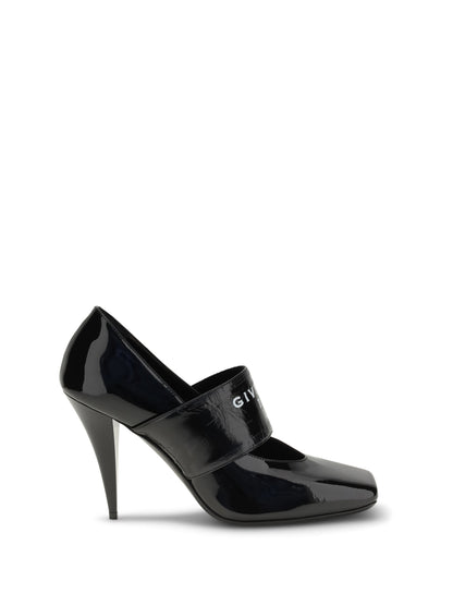 GIVENCHY 36 sliced square logo pumps