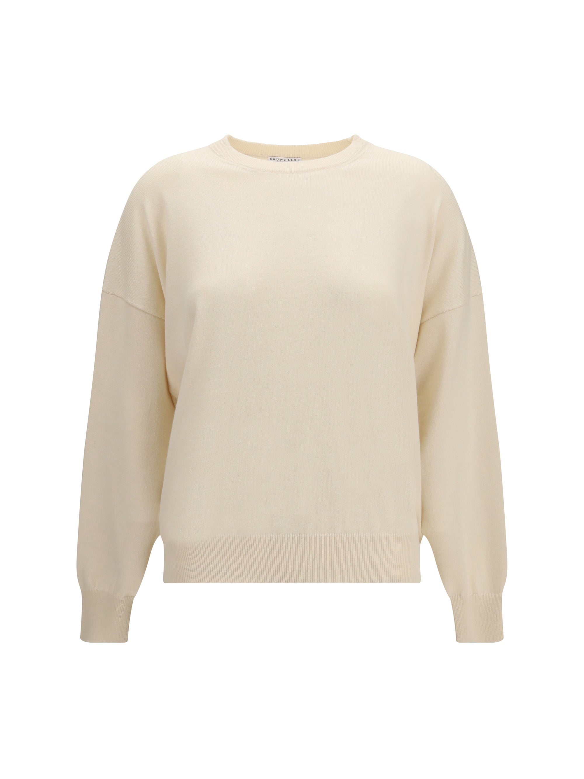 cashmere sweater with monili chain