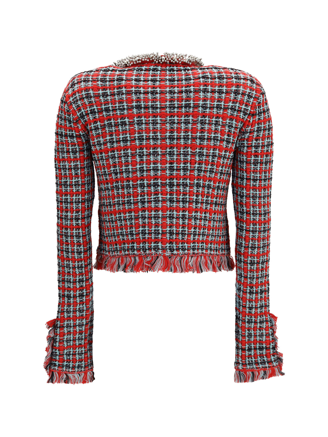 SELF-PORTRAIT S cotton and wool blend bouclé jacket