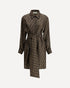 Fendi Ff Pattern Shirt Dress Brown