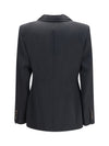 wool jacket with shawl lapels