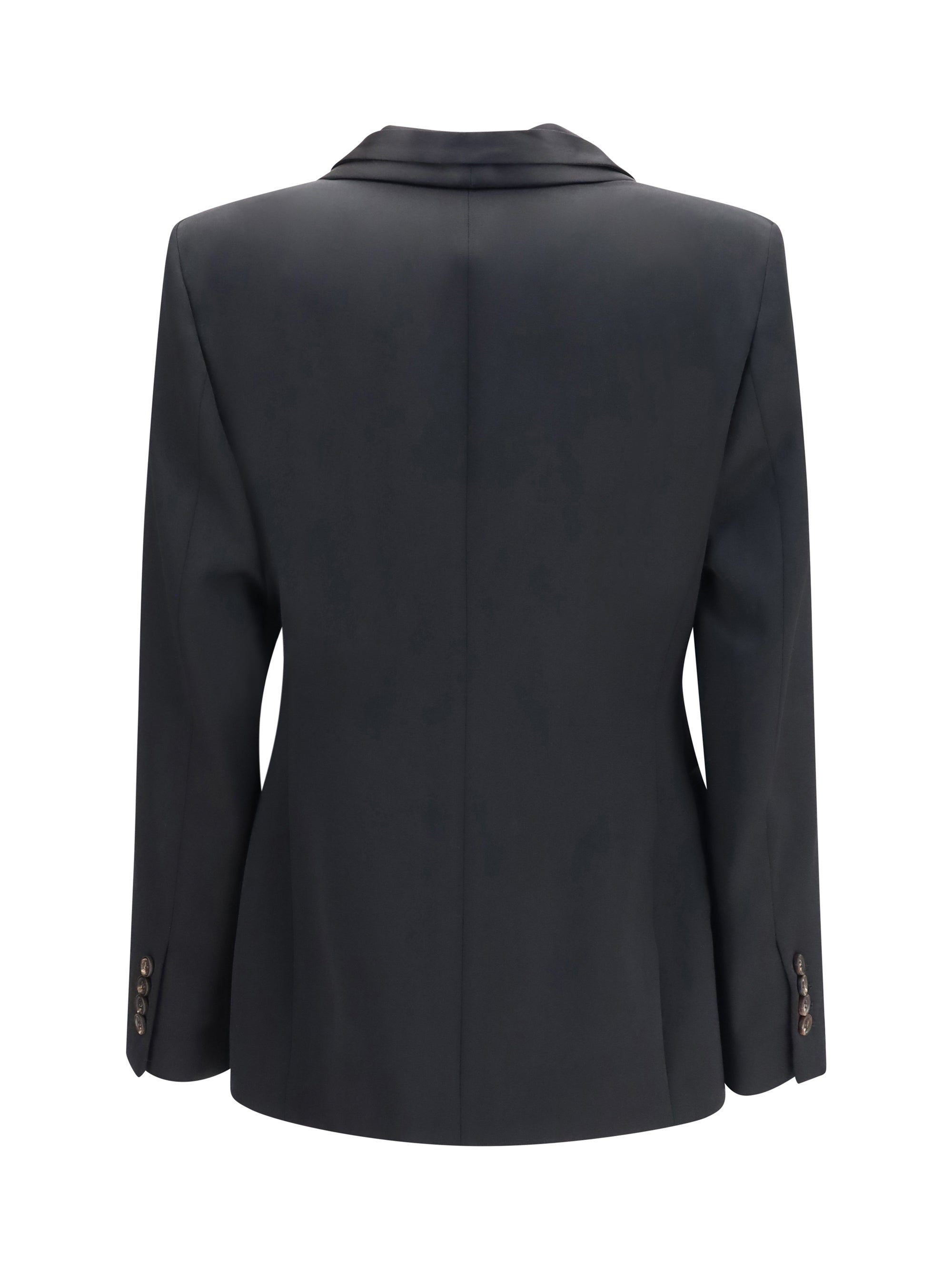 wool jacket with shawl lapels
