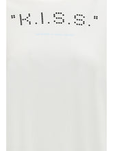 OFF-WHITE L kiss quote t-shirt 