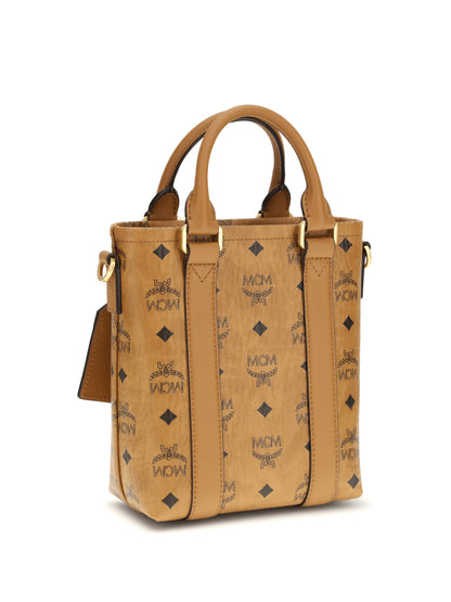 MCM OS aren mini printed canvas tote bag