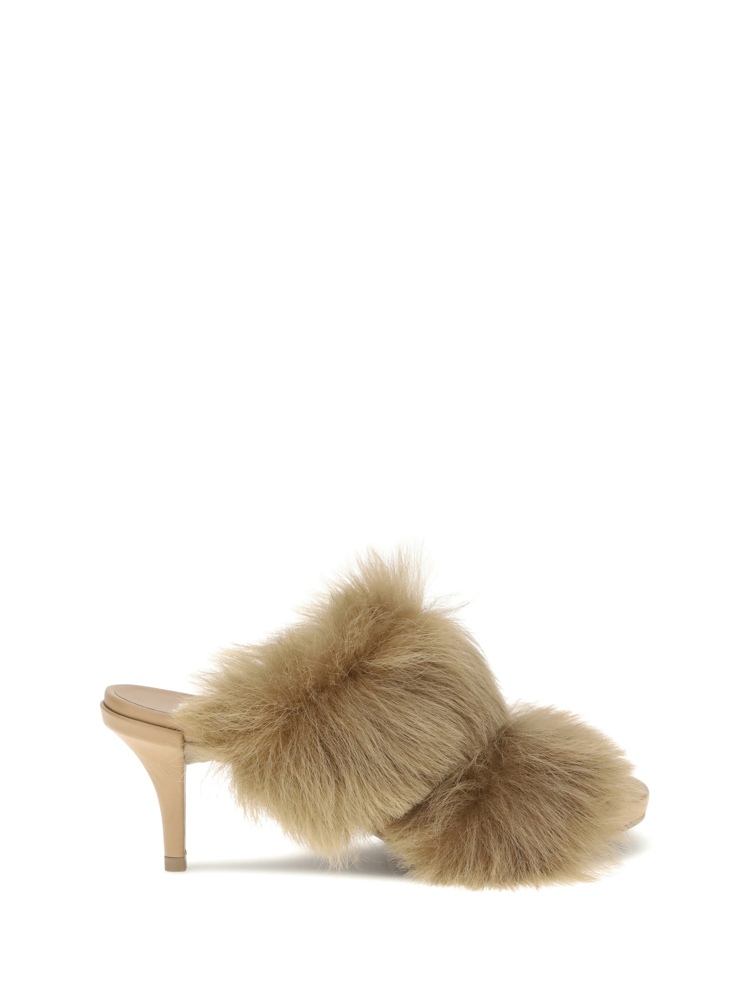 PEDRO GARCIA 37 fur-trimmed mules sandals