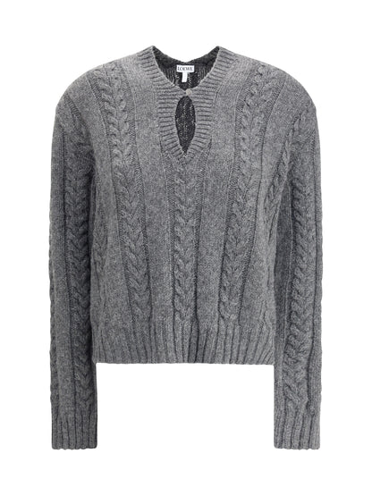 LOEWE M mouliné wool sweater