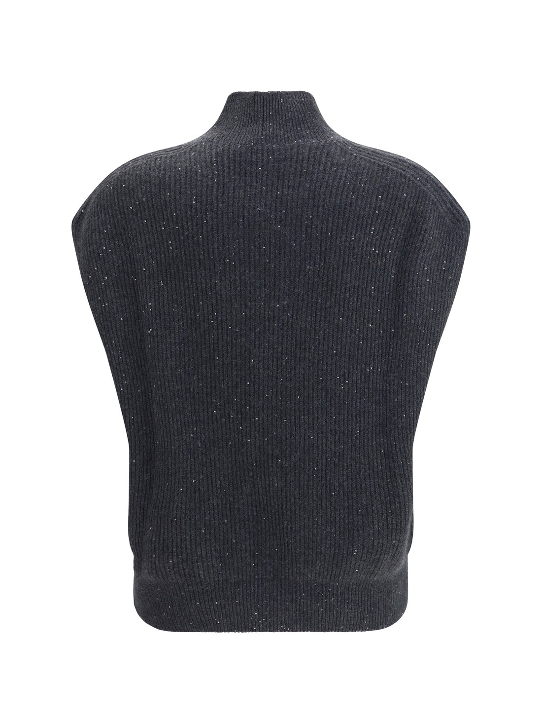 FABIANA FILIPPI 40 sleeveless wool sweater with sequins