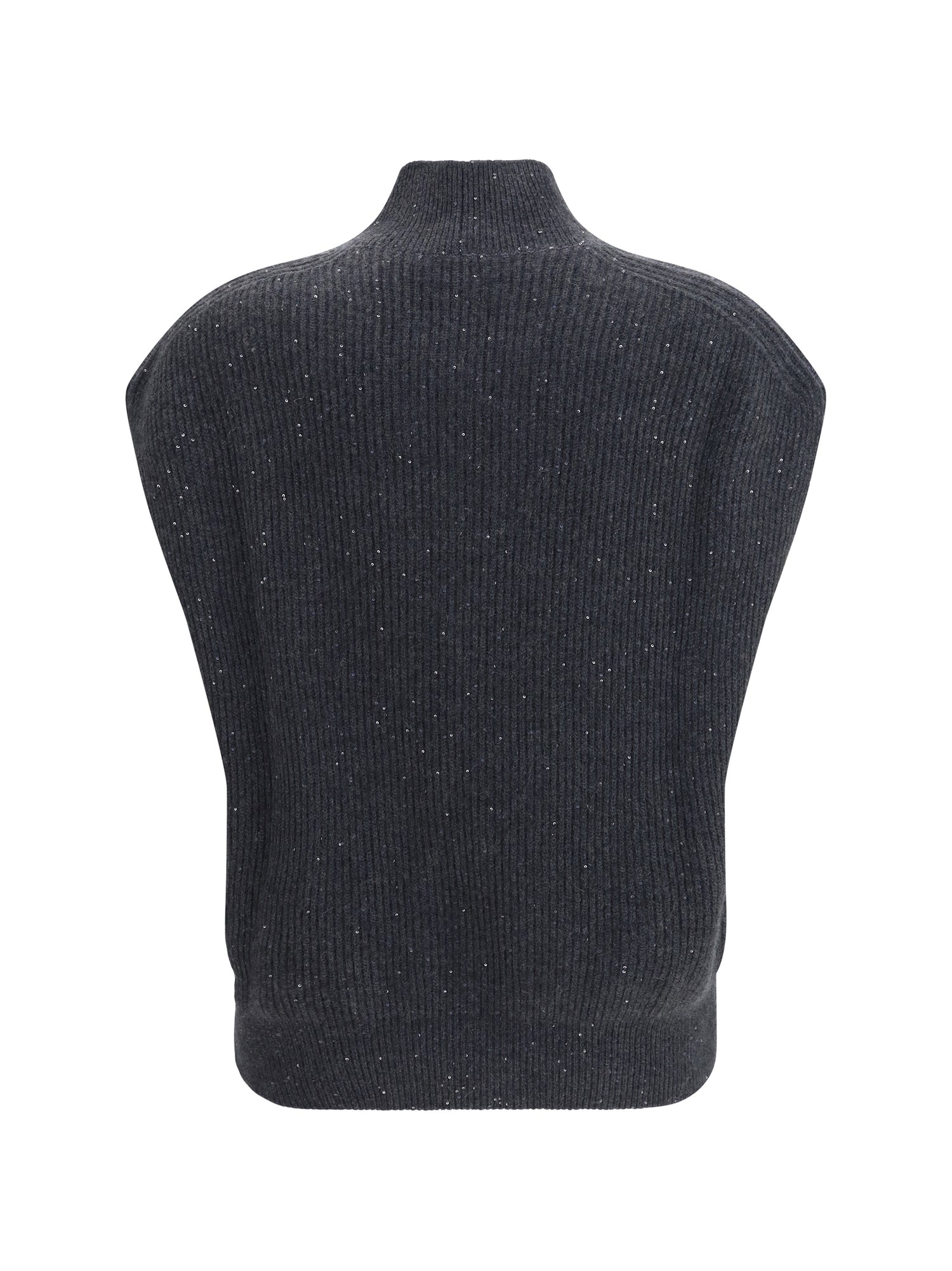 FABIANA FILIPPI 40 sleeveless wool sweater with sequins