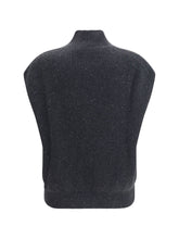 FABIANA FILIPPI 40 sleeveless wool sweater with sequins