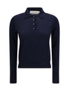 long sleeve merino wool polo