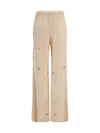 fleurs d’orient embroidered crushed velvet trousers