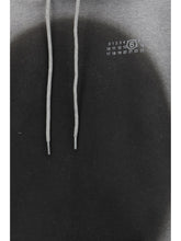 MM6 L numeric logo spray hoodie