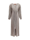long sequin cardigan dress