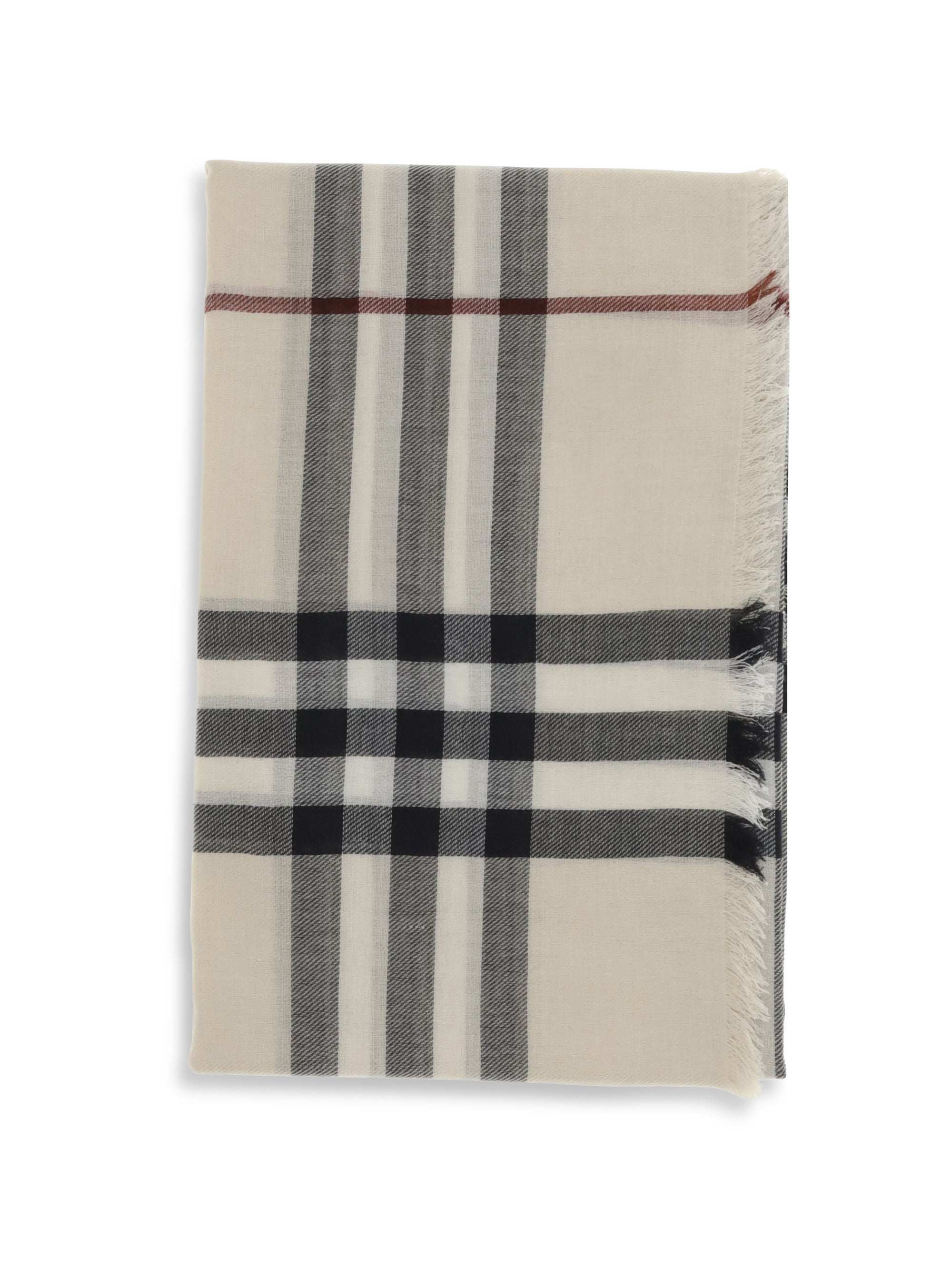 BURBERRY OS giant check scarf