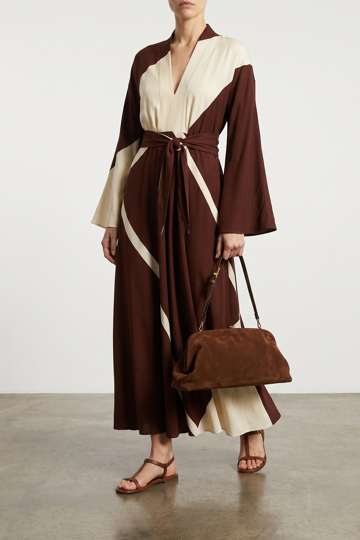 maxi suede pouch