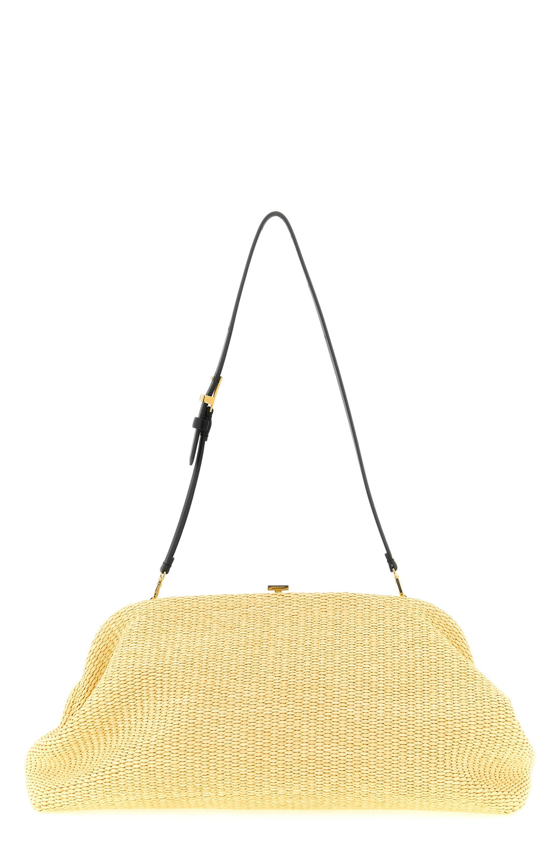 ALBERTA FERRETTI OS maxi woven raffia pouch