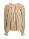 open-back blouse