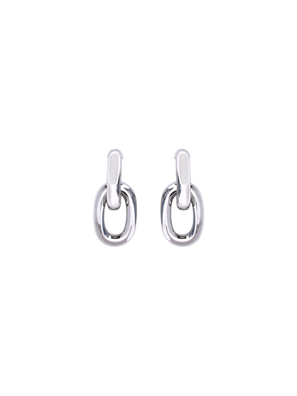RABANNE OS double xl link earrings