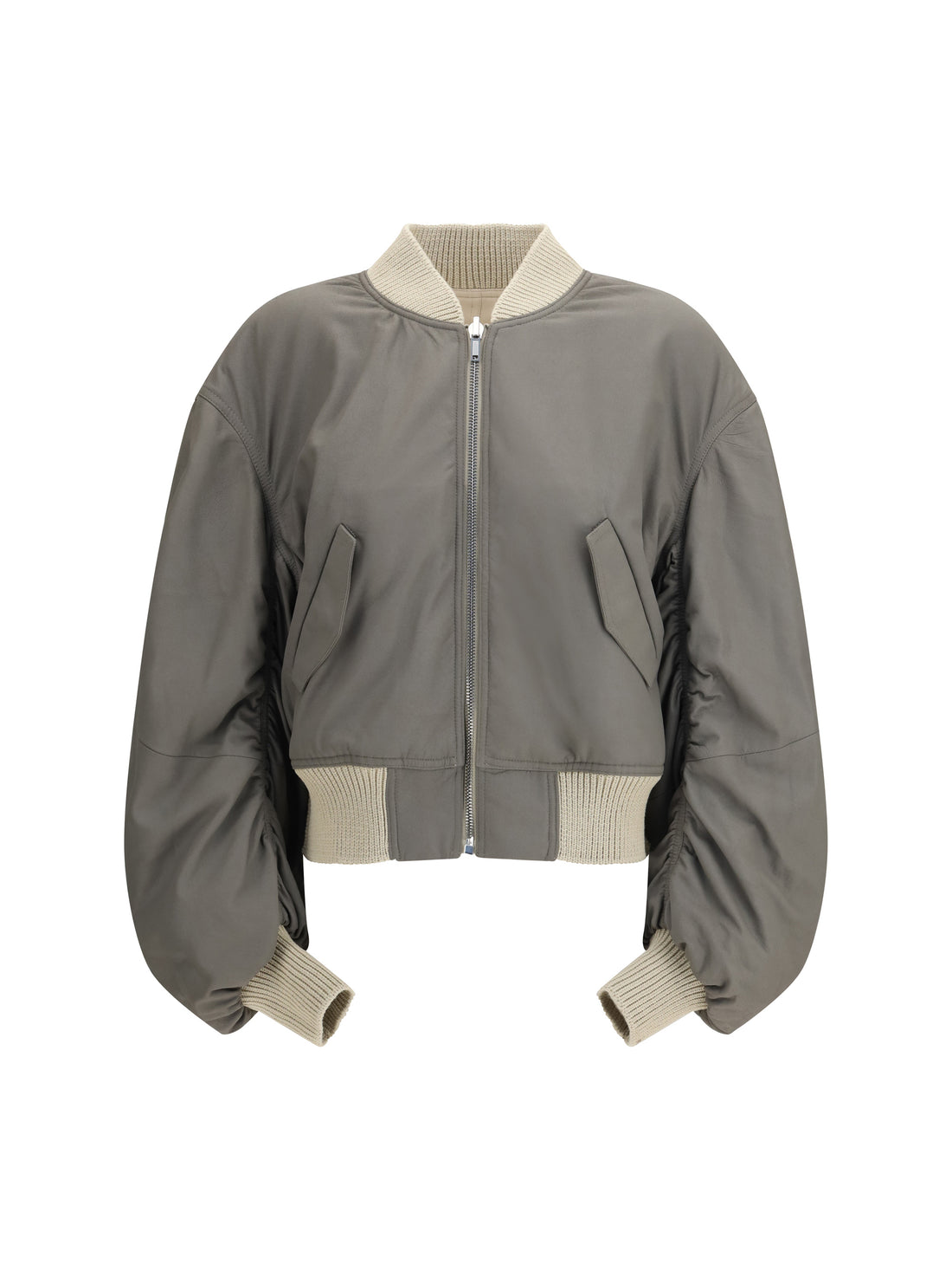 RICK OWENS 38 secchia flight bomber in lamb leather