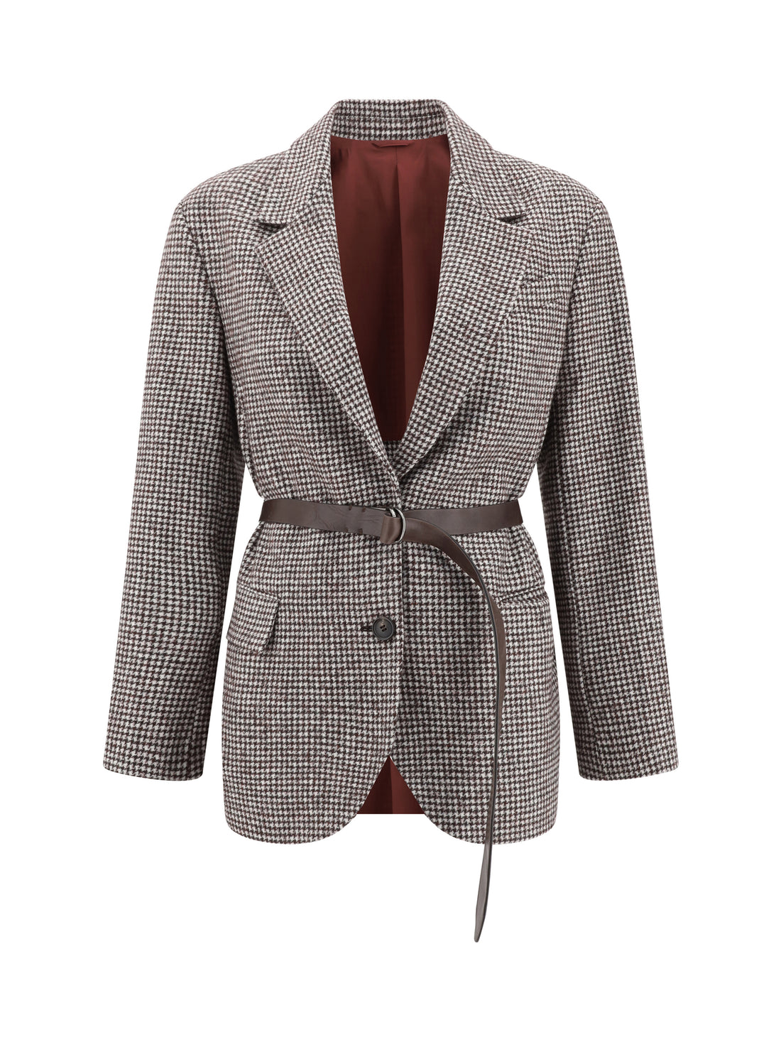 BRUNELLO CUCINELLI 44 blazer jacket with belt