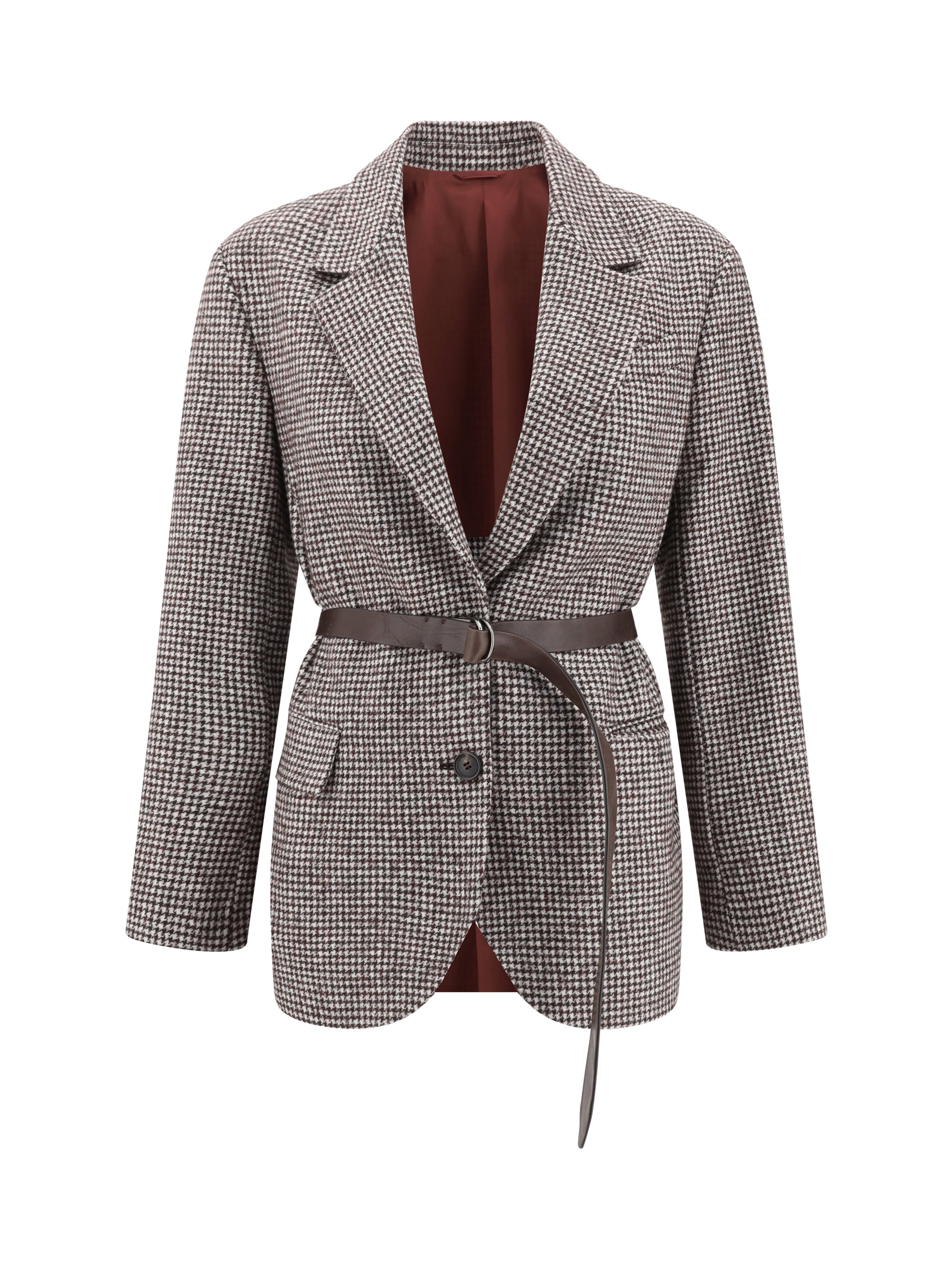 BRUNELLO CUCINELLI 44 blazer jacket with belt