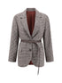 BRUNELLO CUCINELLI 44 blazer jacket with belt
