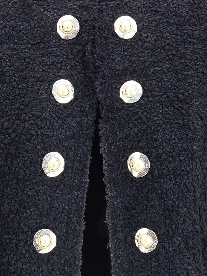 BALMAIN 36 tweed spencer jacket