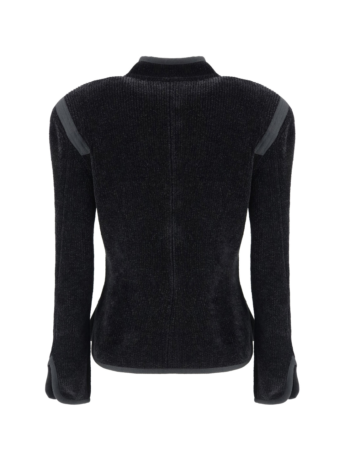 GIORGIO ARMANI 44 silk blazer with decorative metal shank buttons