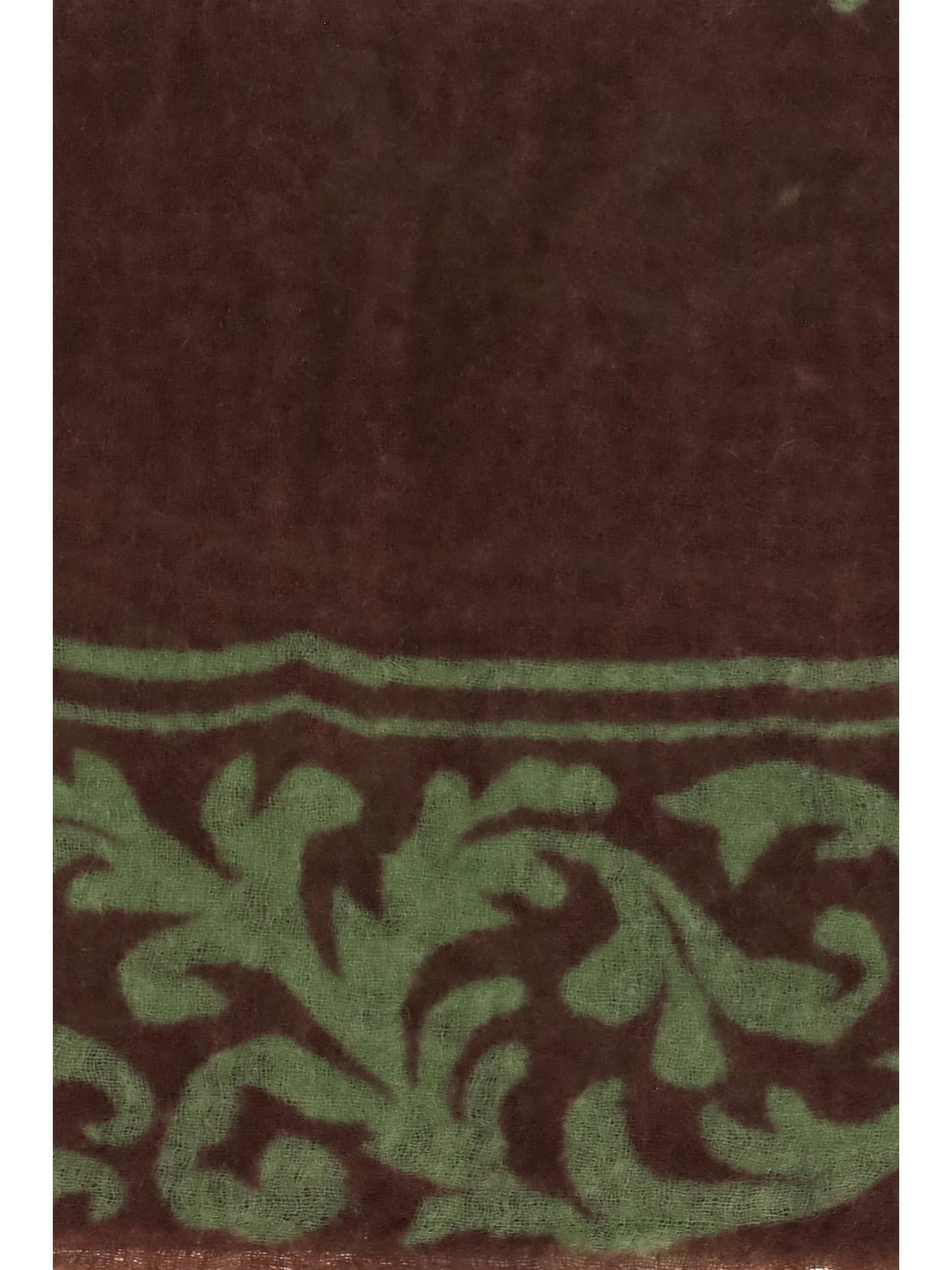 soufflé cashmere scarf with baroque motif