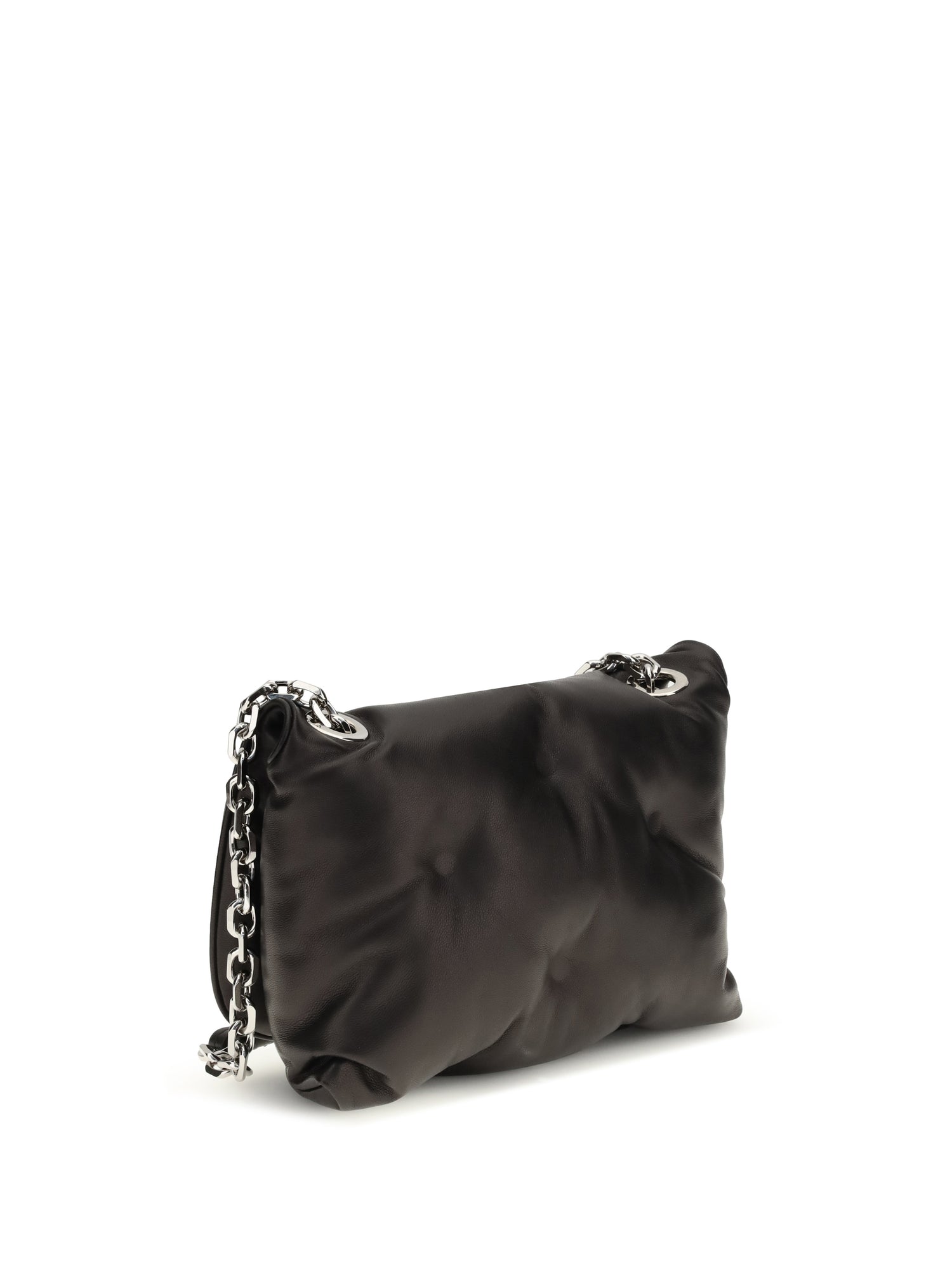 MARGIELA OS glam slam flap quilted leather mini bag