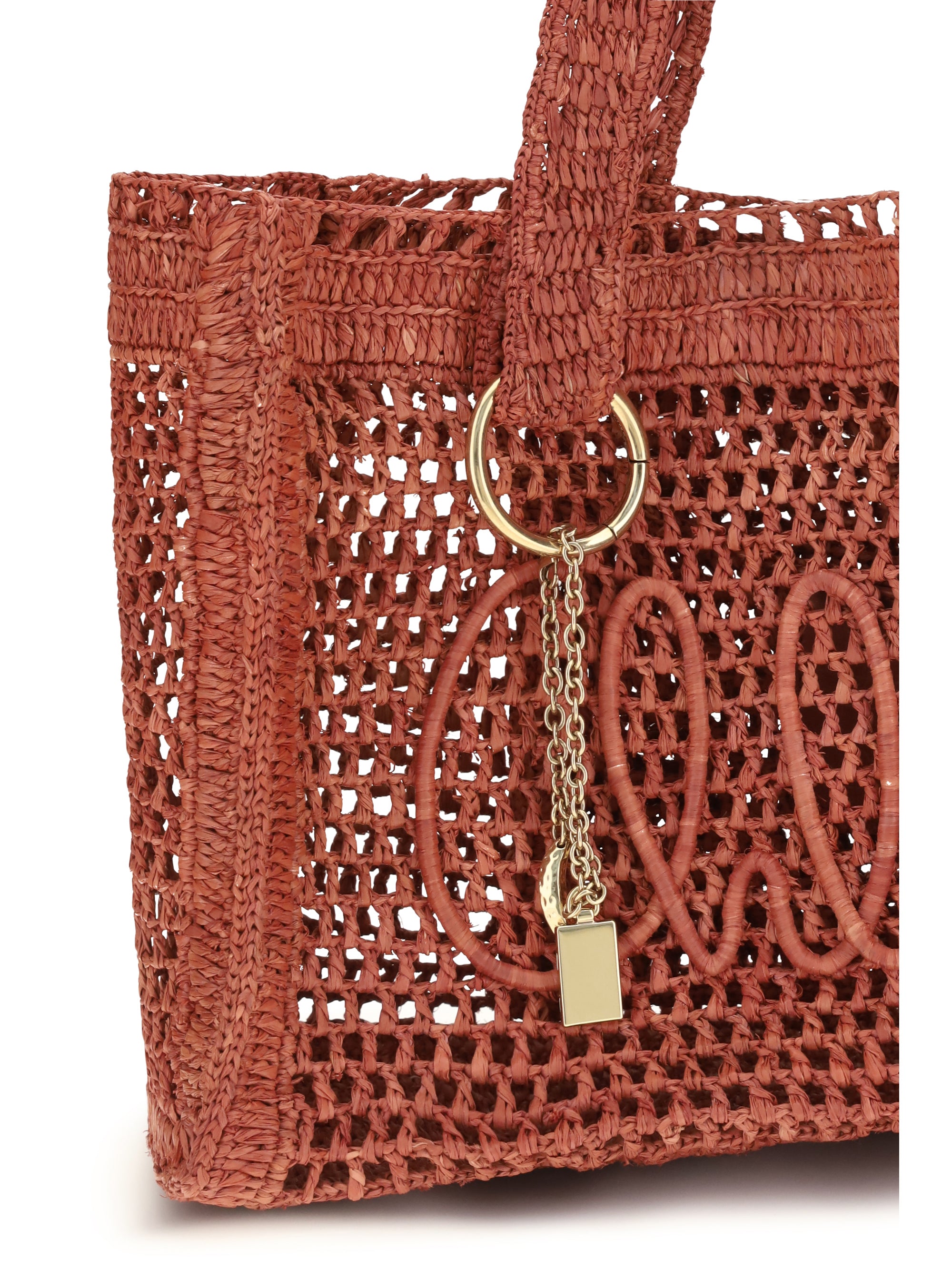 east-west summer banana raffia tote bag