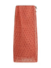 printed organza wrap skirt