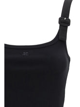 COURRÈGES M buckle 90’s rib tank top