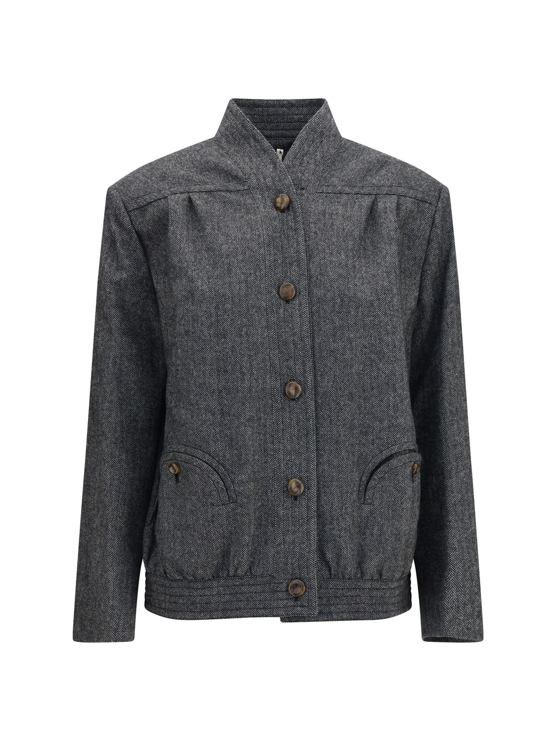 BLAZÈ MILANO 0 coiba herringbone wool blend jacket