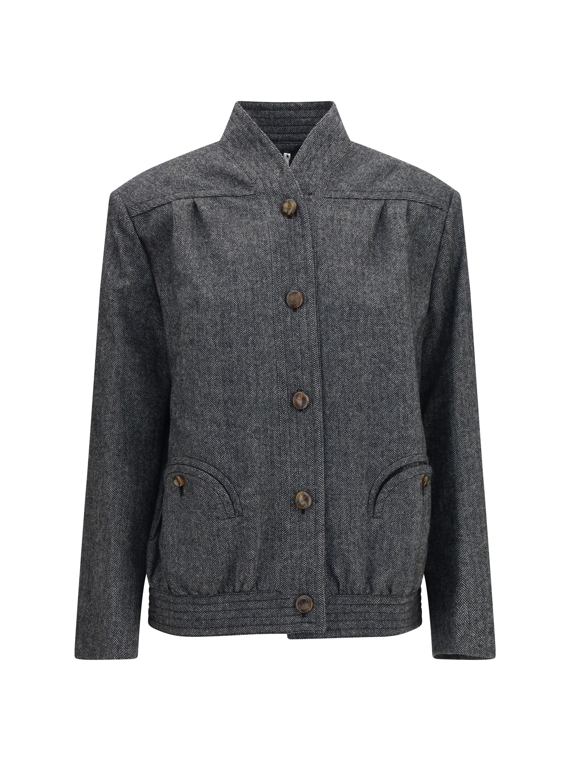 coiba herringbone wool blend jacket