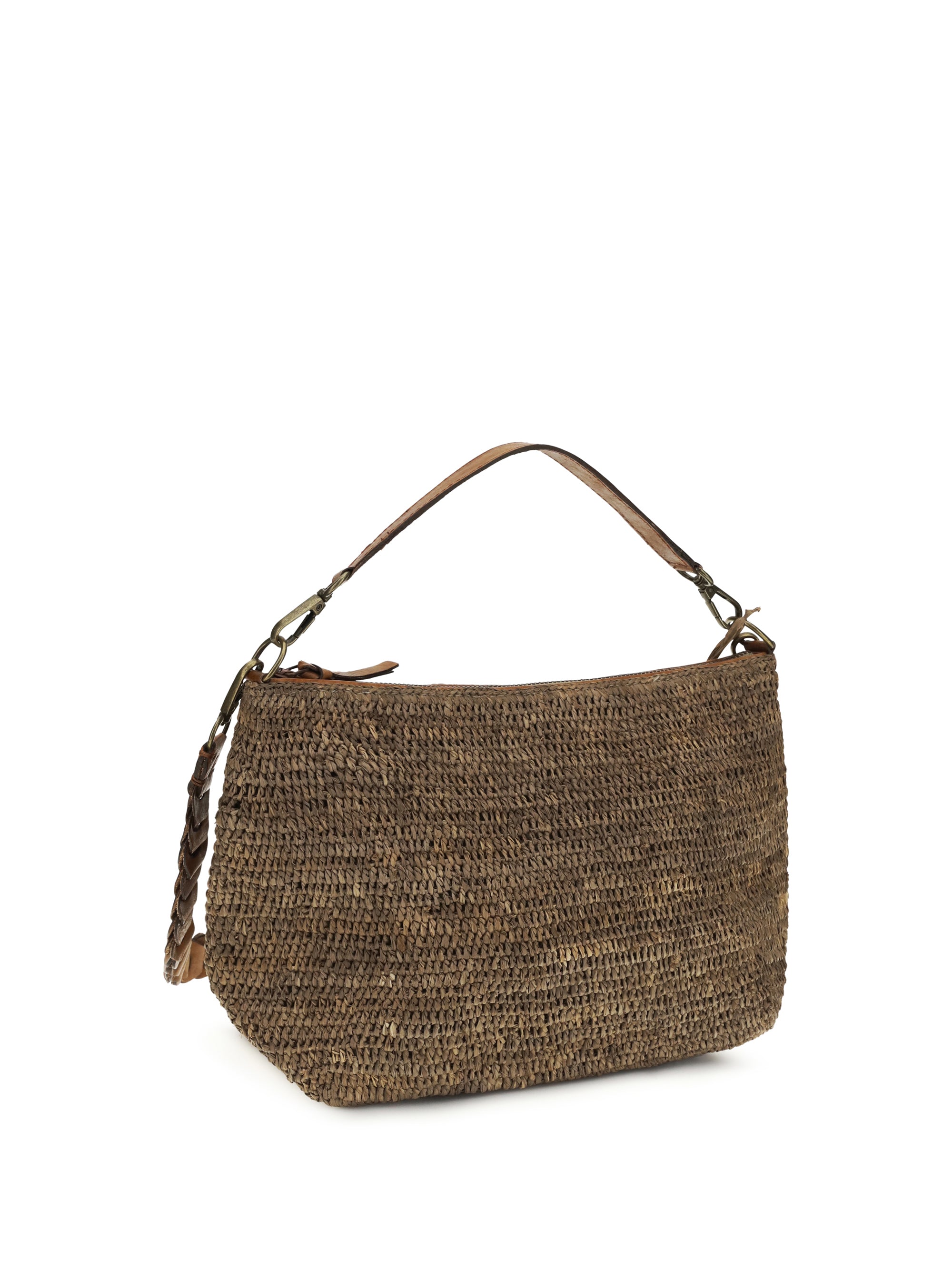mihaja raffia shoulder bag